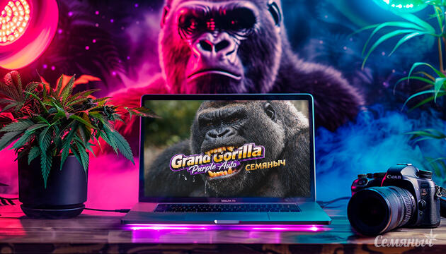 Гроурепорт сорта Grand Gorilla Purple Auto